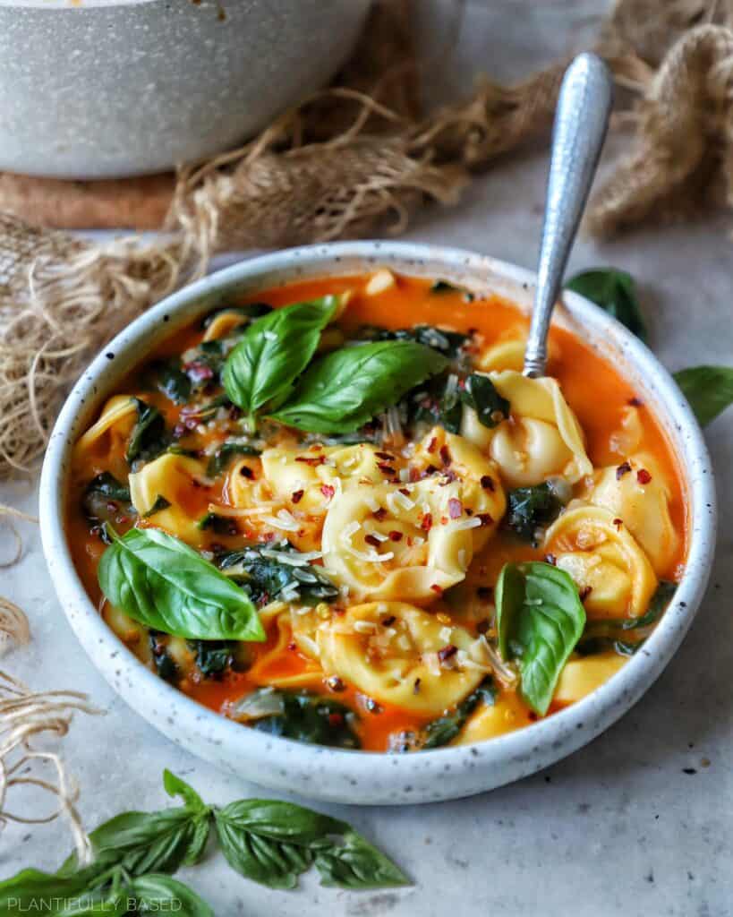 Vodka Tortellini Soup